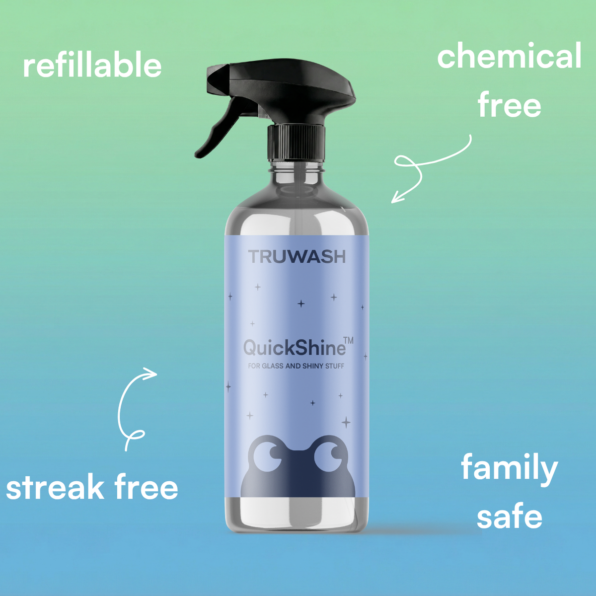 QuickShine Glass & Shiny Stuff Cleaner - 750ml