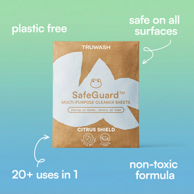 SafeGuard Eco-Friendly Multi-Purpose Cleaning Sheets - Makes 6 Bottles