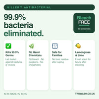 Killer Antibacterial Spray 500ml - Lemongrass & Lime Scent