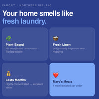 Floor Cleaner 750ml - Fresh Linen Scented for All Floor Types