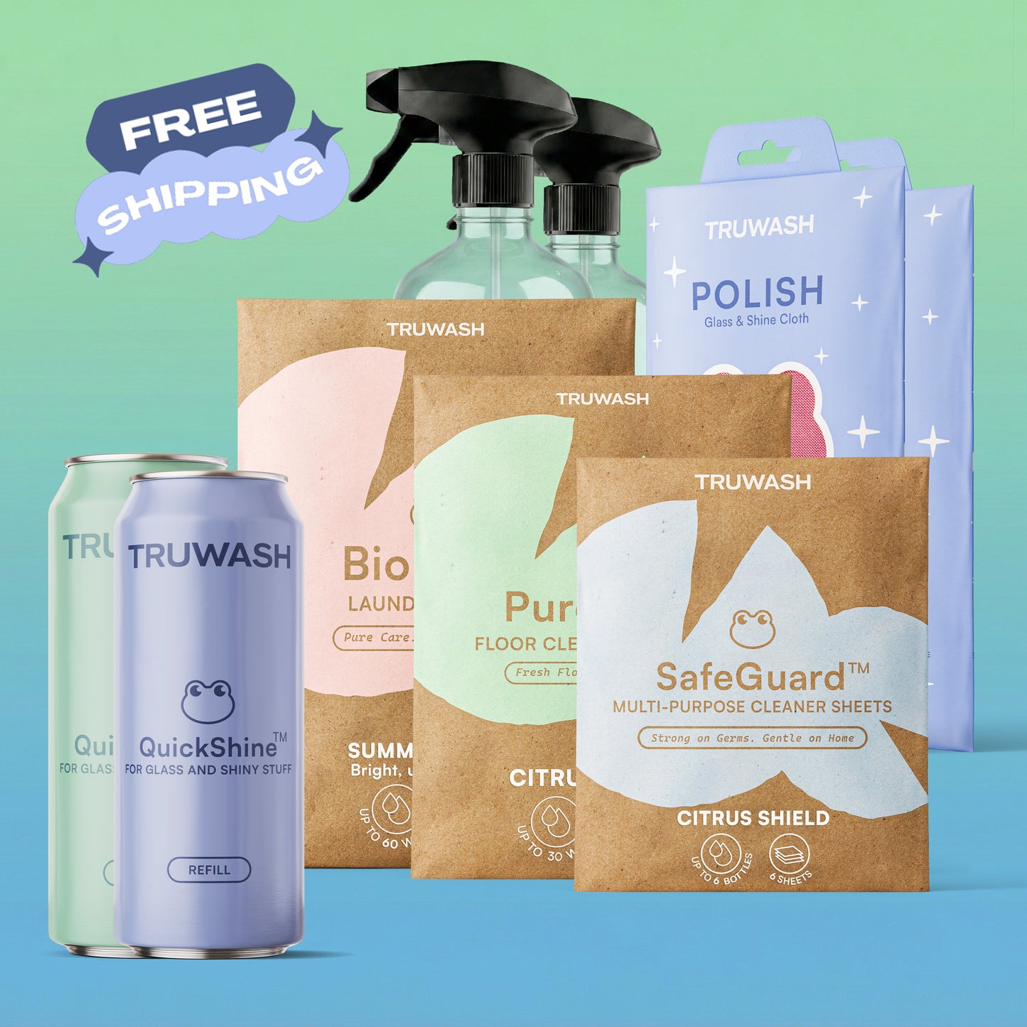 Tru-Starter Pack - Complete Eco-Friendly Cleaning Bundle