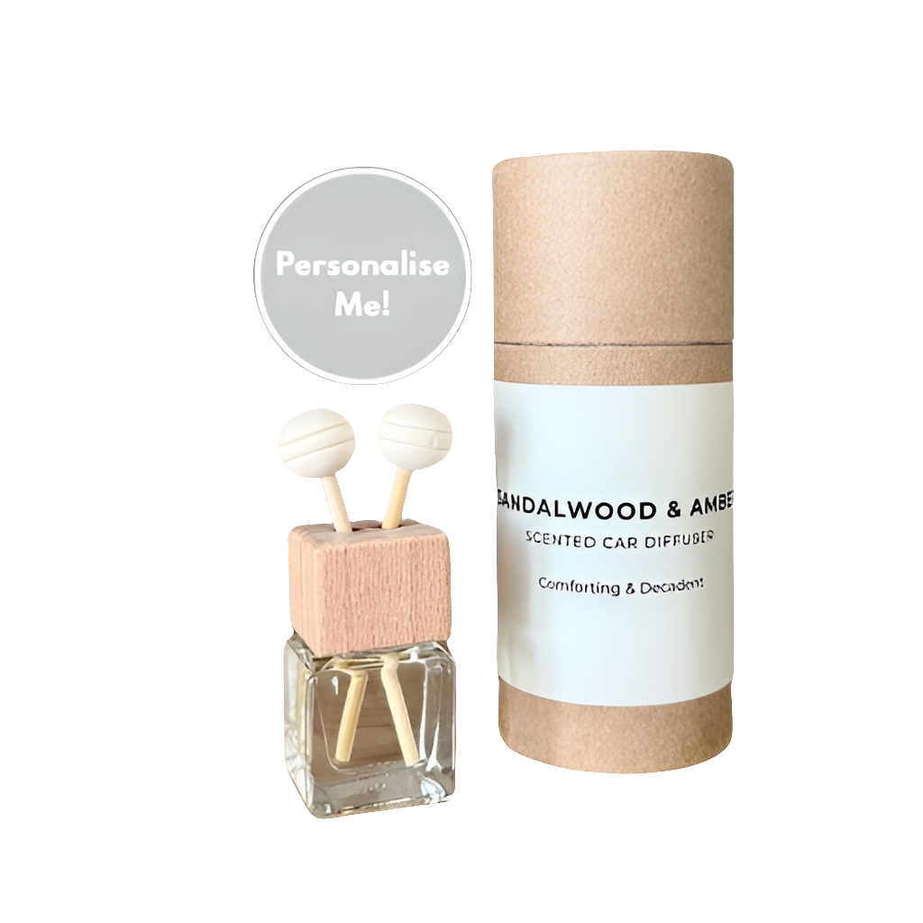 Personalised Car Diffuser (Sandalwood & Amber)