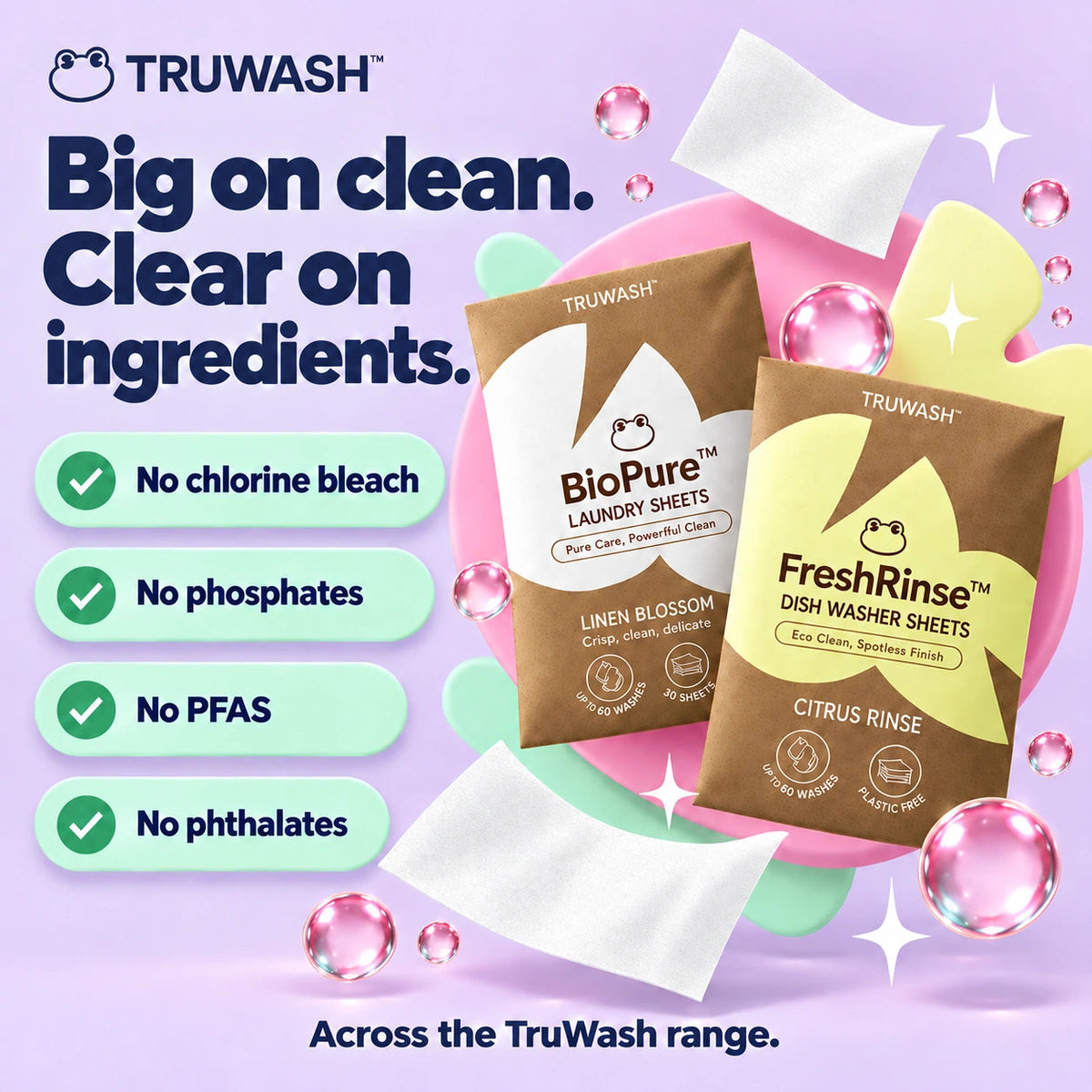 TruWash ingredient exclusions