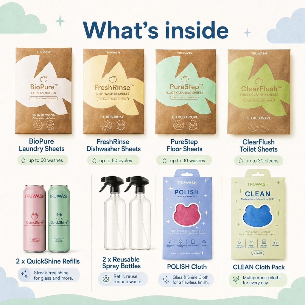 Tru-Starter Pack - Complete Eco-Friendly Cleaning Bundle