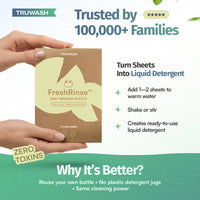 FreshRinse Eco-Friendly Dishwasher Sheets - 60 Loads