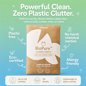 BioPure Eco-Friendly Laundry Sheets - Up To 60 Washes