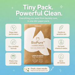 BioPure Eco-Friendly Laundry Sheets - Up To 60 Washes