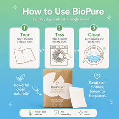 BioPure Eco-Friendly Laundry Sheets - Up To 60 Washes