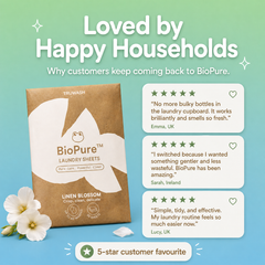 BioPure Eco-Friendly Laundry Sheets - Up To 60 Washes