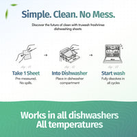 FreshRinse Eco-Friendly Dishwasher Sheets - 60 Loads