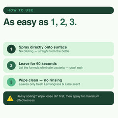 Killer Antibacterial Spray 500ml - Lemongrass & Lime Scent
