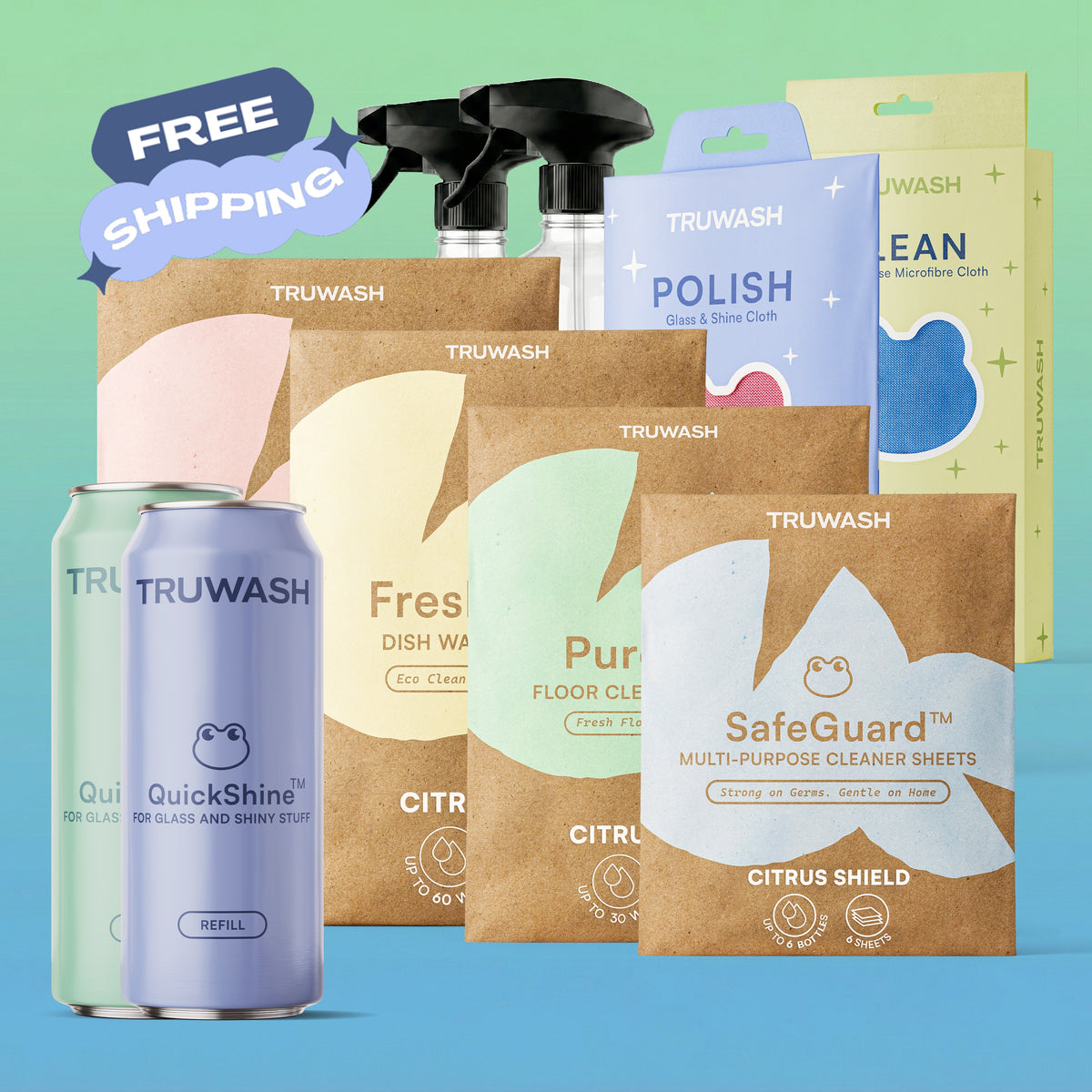 Tru-Starter Pack - Complete Eco-Friendly Cleaning Bundle