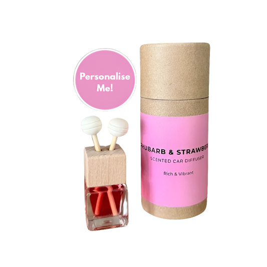 Personalised Car Diffuser (Rhubarb & Strawberry)
