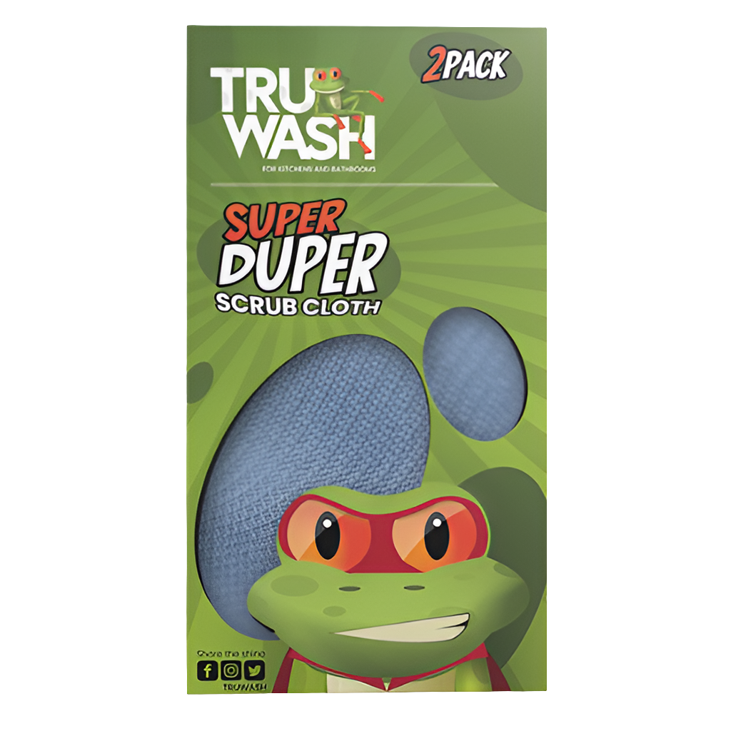 TruWASH (2 PACK) SuperDuper Scrub Cloths